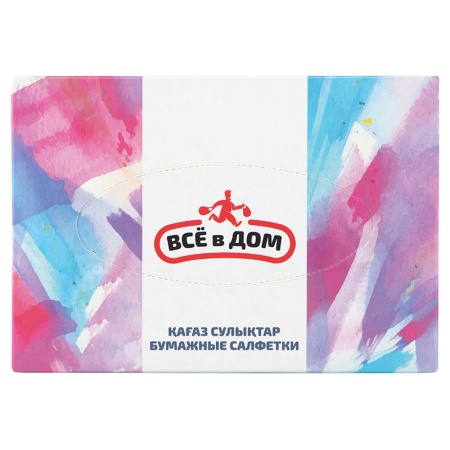 Салфетки Бумажные Двухслойные Всё в Дом 100шт