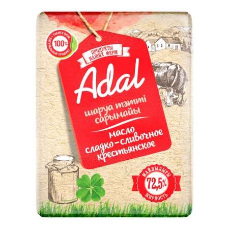 Масло 72.5% Сливочное Классическое Adal м/у 180г