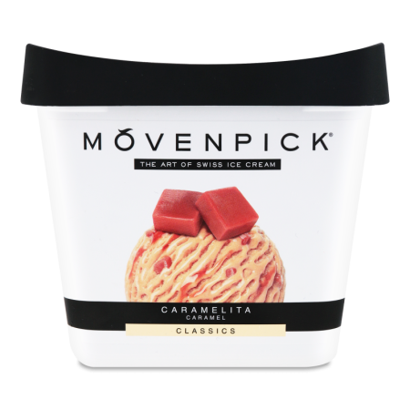 Мороженое 10.6% Сливочное Caramelita Movenpick Ведро 525г