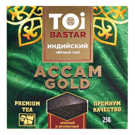 Чай Toibastar Ассам Gold Индийский Гранул Черн 250гр Кор