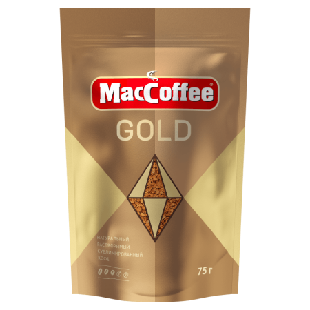 Кофе Maccoffee Gold Насыщенный Растворимый 75гр стаб/б