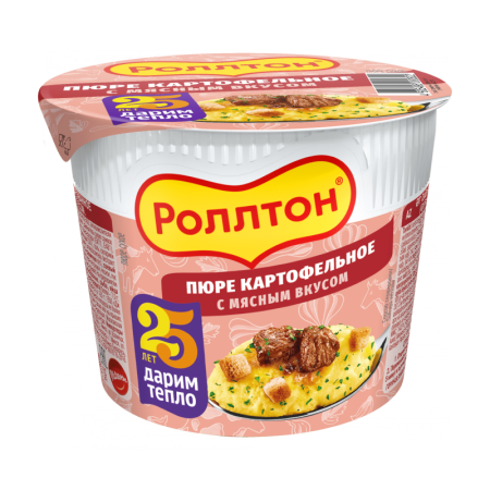 Пюре Роллтон б/п Мясо 40гр Стак