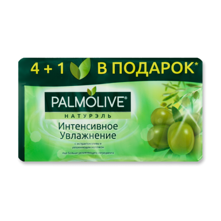 Мыло Туалетное с Экстрактом Оливы и Увлажняющим Молочком Интенсивное Увлажнение Натурэль Palmolive 5х70г