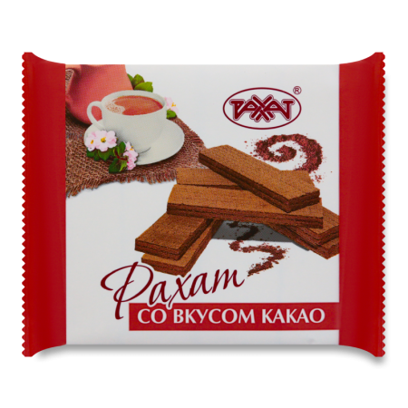 Вафли со Вкусом Какао Рахат м/у 100г