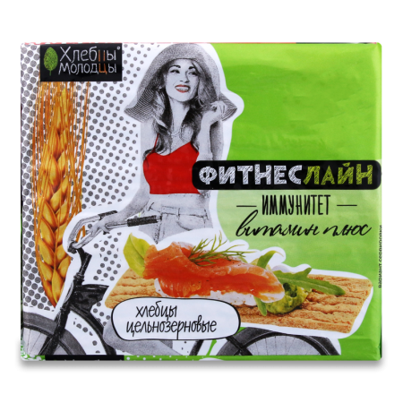 Хлебцы хлебец-молодец Фитнес Линия витамин/цельнозер 100