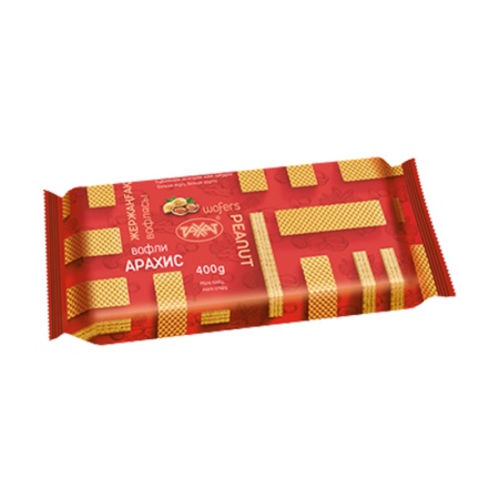 Вафли Рахат Арахис 400гр фл/п