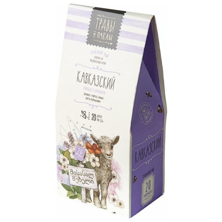 Чай Травы и Пчелы Кавказский Травяной 20 Пирамидок 30гр Кор