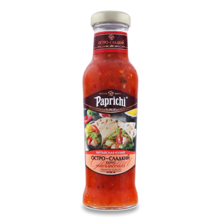 Соус остро-сладкий Paprichi с/бут 320г