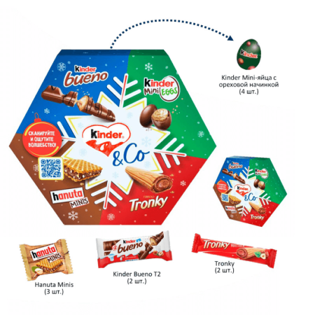 Набор Kinder & co Кондитерских Изделий Подарочный 174гр Кор