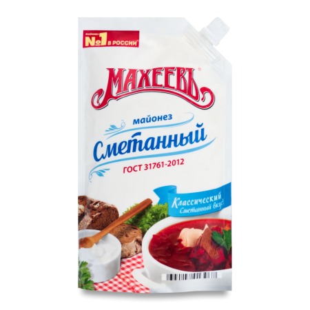 Майонез Махеевъ Сметанный 50,5% 380гр д/п