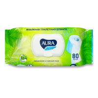 Бумага Туалетная Влажная с Алоэ Ultra Comfort Aura 80шт Бумага Туалетная Влажная с Алоэ Ultra Comfort Aura 80шт