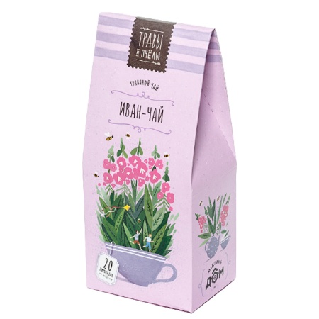 Чай Травы и Пчелы иван-чай Травяной 20 Пирамидок 30гр Кор