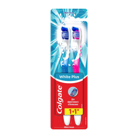 Щетка Зубная Colgate White Plus 1+1