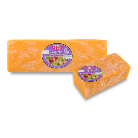 Сыр 50% Чеддар Mlekovita кг
