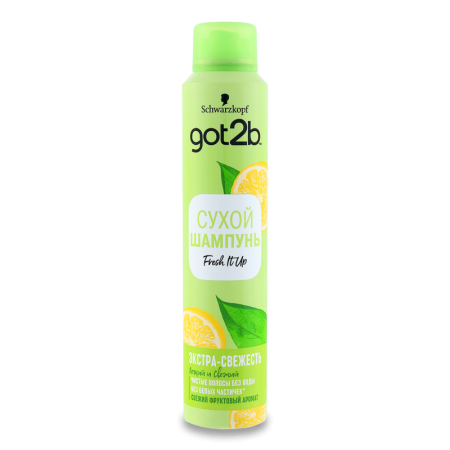 Шампунь Schwarzkopf got2b Сух Fresh it up экстра-свежесть 200мл а/у