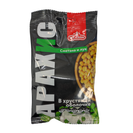 Арахис Всё в Дом в Хрустящей Корочке сметана/лук 50гр фл/п