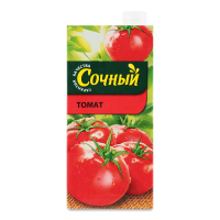 Сок Пастеризованный с Солью Томат Сочный т/п 1л
