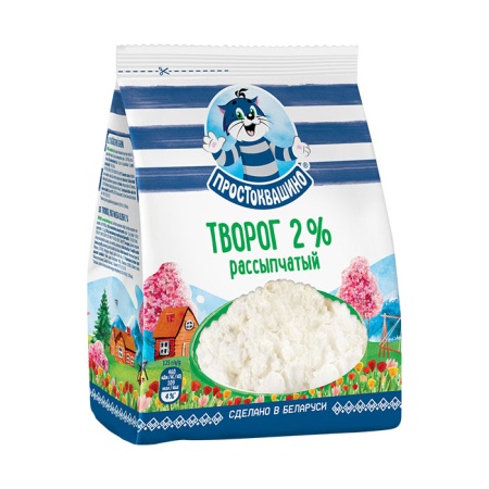 Творог Простоквашино Рассыпчатый 2% 320гр стаб/б