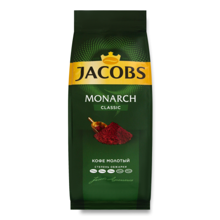 КОФЕ JACOBS MONARCH МОЛОТЫЙ 230ГР СТАБ/Б