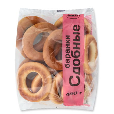 Баранки Бкк Сдобные 450гр п/п