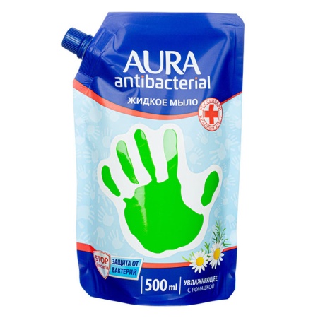 Мыло Aura Antibacterial с Ромашкой Жидкое 500мл д/п