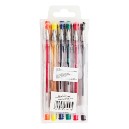 Набор Гелевых Ручек 6 Цветов №sgp01s/6 Sponsor 1шт