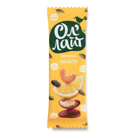 Батончик фруктово-ореховый Лимон ол'лайт м/у 30г
