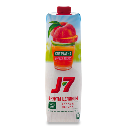 Сок с Мякотью Для Детей от 3лет яблоко-персик j7 т/п 0.97л