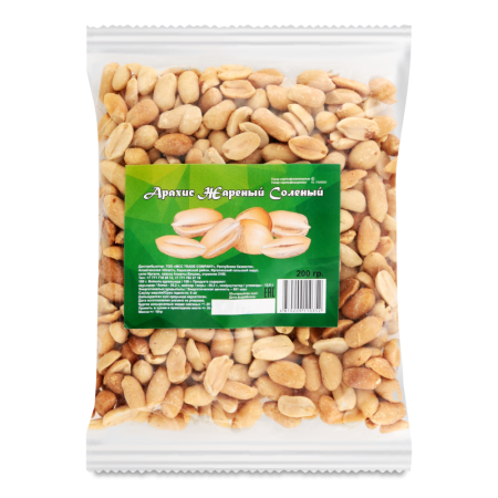 Орех Арахис Жареный Соленый 200гр Пленка