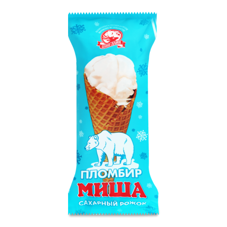Мороженое 12% Пломбир Миша шин-лайн м/у 110г