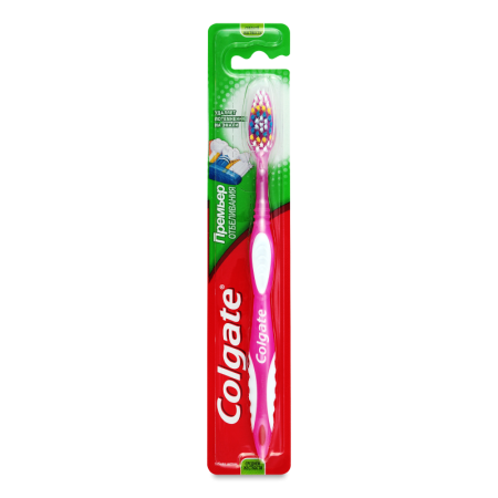 Зубная Щётка Средней Жесткости Премьер Отбеливания Colgate 1шт