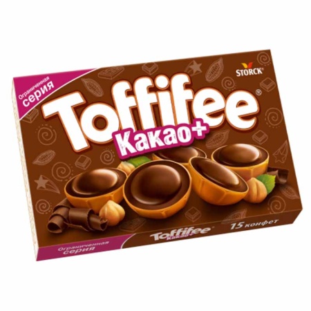 Конфеты Storck Toffifee какао+ с Лесным Орехом 125гр Кор