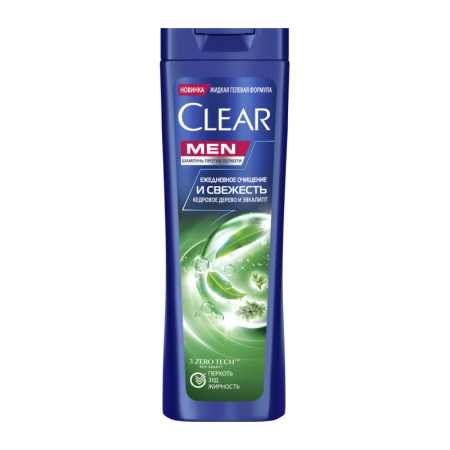 Шампунь Clear Men Ежедневное Очищение и Свежесть 180мл фл Шампунь Clear Men Ежедневное Очищение и Свежесть 180мл фл