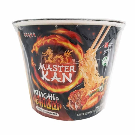 Лапша Master Kan kimghi/chilli Говядина 100гр Стак