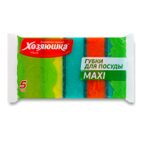 Губки Для Посуды Maxi Хозяюшка Мила 5шт