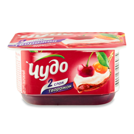 Десерт Творожный 4% Взбитый вишня-черешня Чудо ст 100г