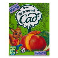 Нектар Для Детей от 3лет с Мякотью персик-яблоко Фруктовый Сад т/п 0.2л