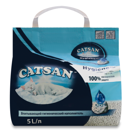Наполнитель Для Кошачьих Туалетов Hygiene Plus Сatsan 5л
