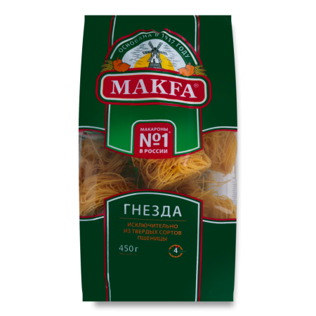 Изделия Макаронные Гнезда Makfa м/у 450г