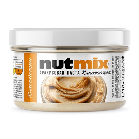 Паста Арахисовая Nutmix Classic 175гр с/б