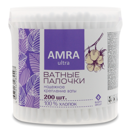 Ватные Палочки Ultra Amra 200шт