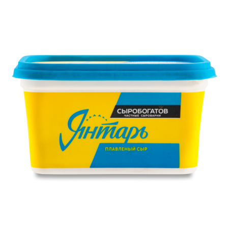 Сыр Плавленый 60% Янтарь Сыробогатов п/у 400г