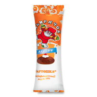 Десерт Глазированный 20% с Какао и Печеньем Картошка Сибирячок м/у 38г