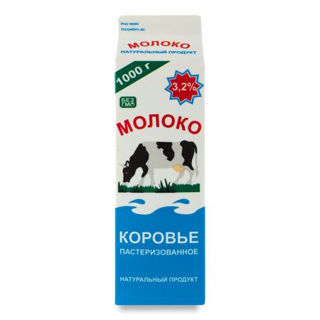 Молоко 3.2% Пастеризованное Умут и ко т/п 1000г