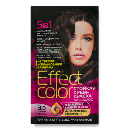 крем-краска Для Волос Стойкая №3.0 Effect Color 50мл