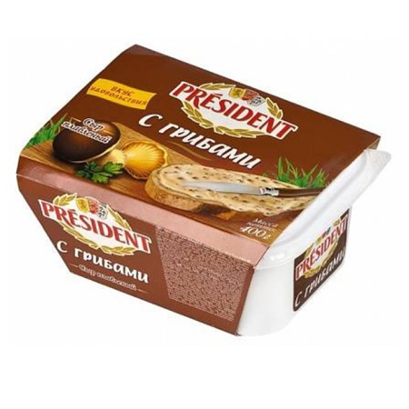 Сыр President Плавленый с Грибами 400гр Лот Сыр President Плавленый с Грибами 400гр Лот