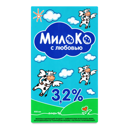 Продукт Молокосодержащий 3.2% Ультрапастеризованный Милоко т/п 950мл