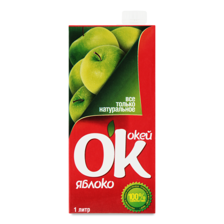Напиток Сокосодержащий Яблоко ок т/п 1л