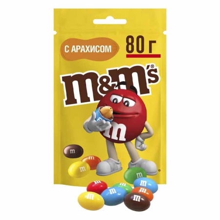 Драже m&m Арахис и Молочный Шоколад 80гр бл/у Драже m&m Арахис и Молочный Шоколад 80гр бл/у