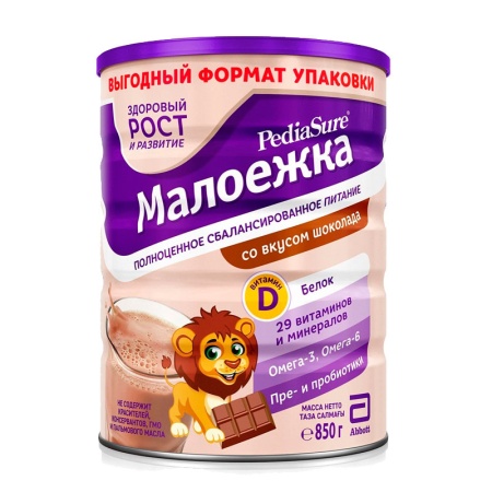 Питание Pediasure Малоежка Дет Вкус Шоколад 850гр ж/б